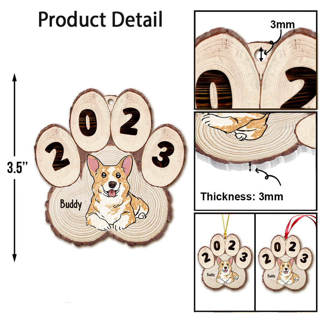 Lovely Pet Dogs Cats Paw - Gift for dog lovers, cat lover - Personalized Ornament