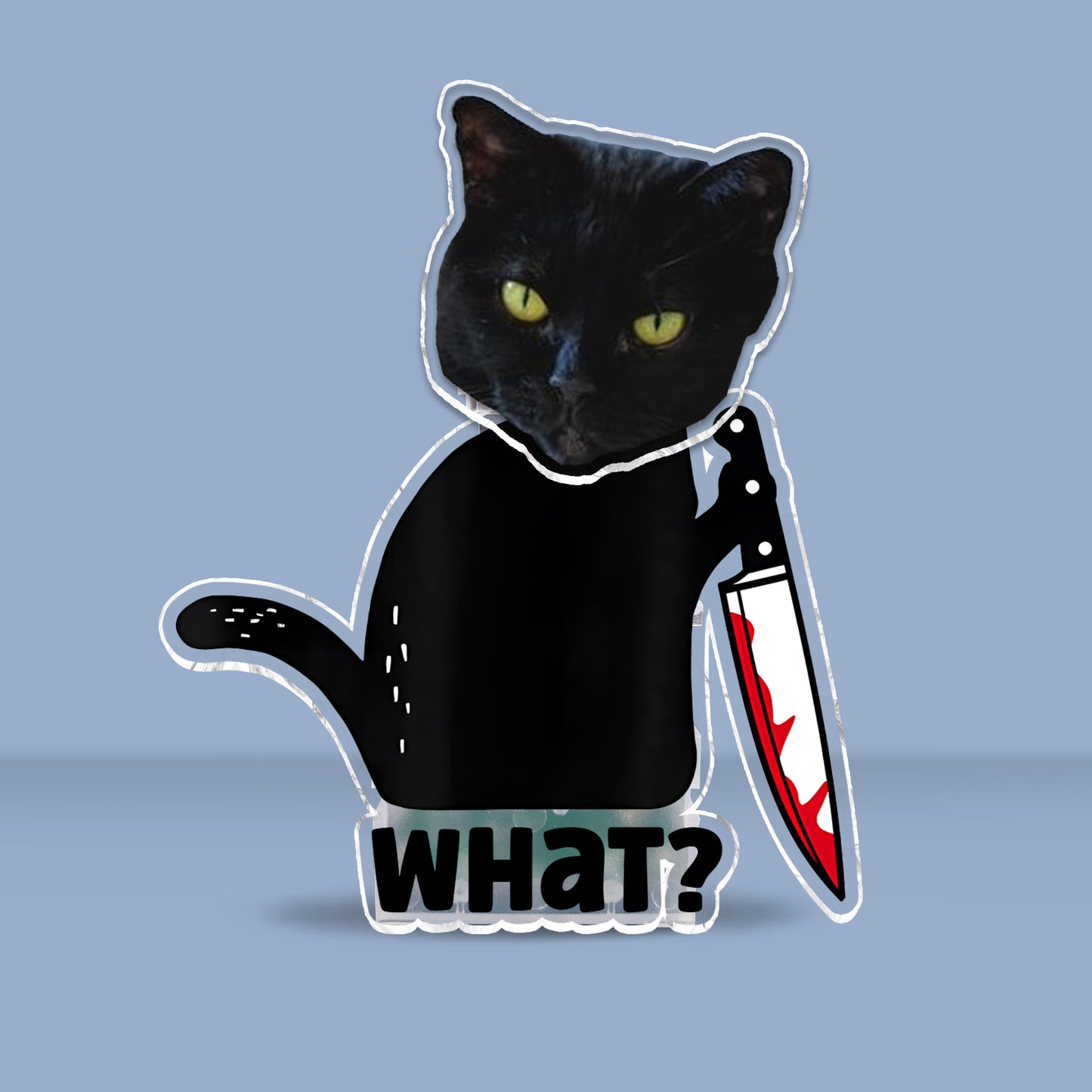 What Cool Black Cat - Black Cat gift for cat lover - Personalized Custom Shaking Head