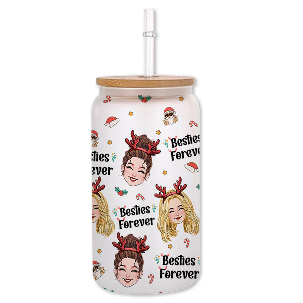 Für immer beste Freundin - Geschenk für eine Freundin - Personalisiertes Dosenglas