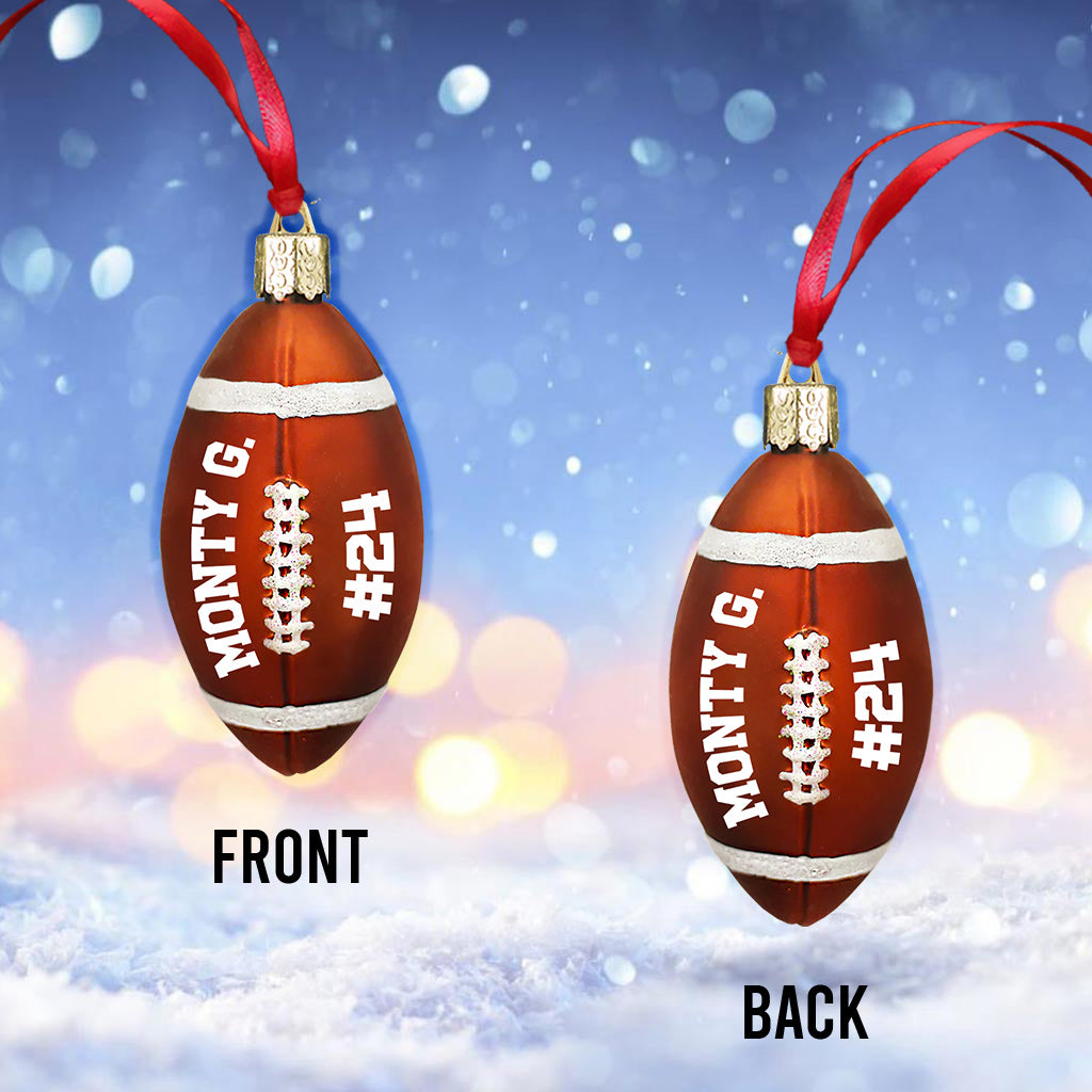 Football Ball - Personalized Football Ornament