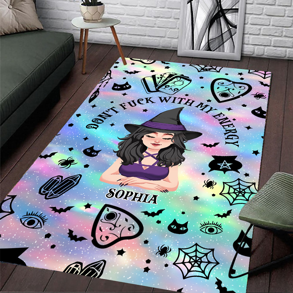Don't F With My Energy - Personalized Witch Rug