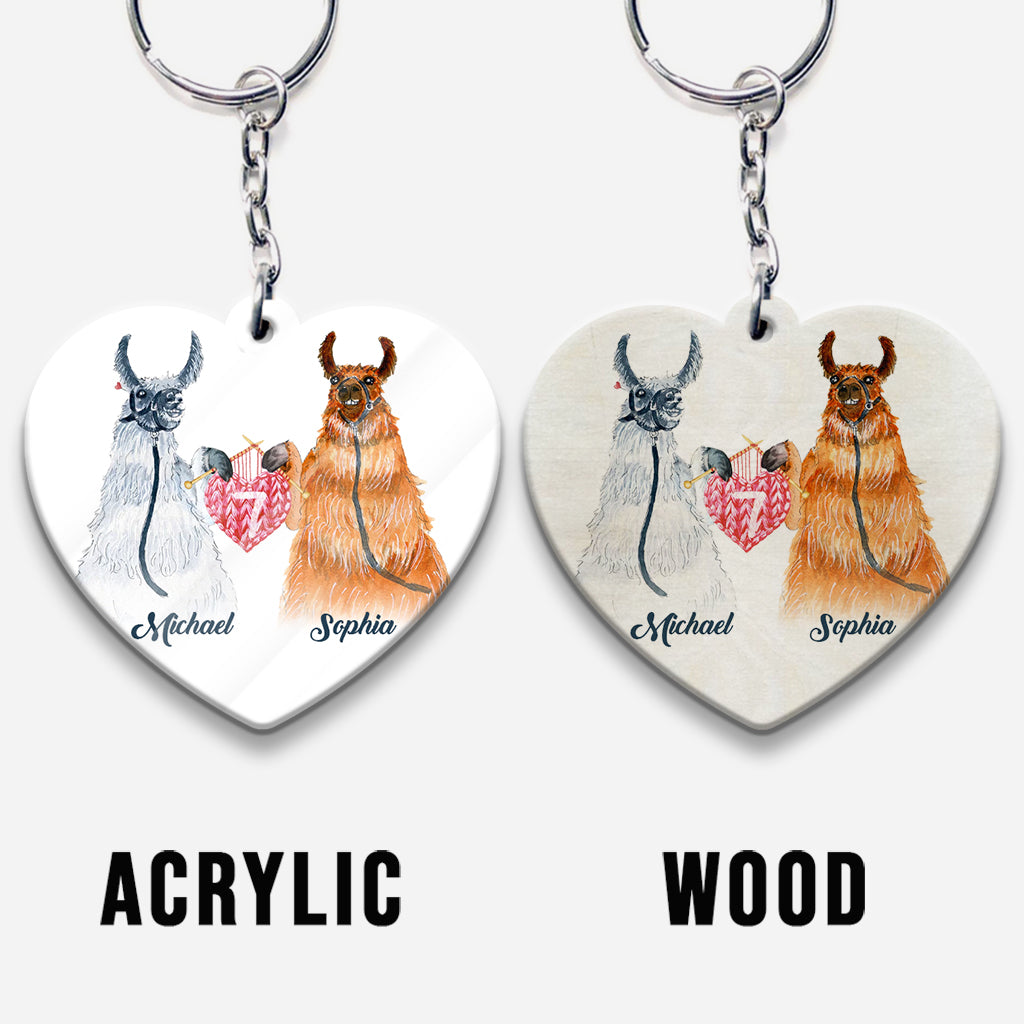 I Wool Always Love You - Personalized Husband And Wife Keychain