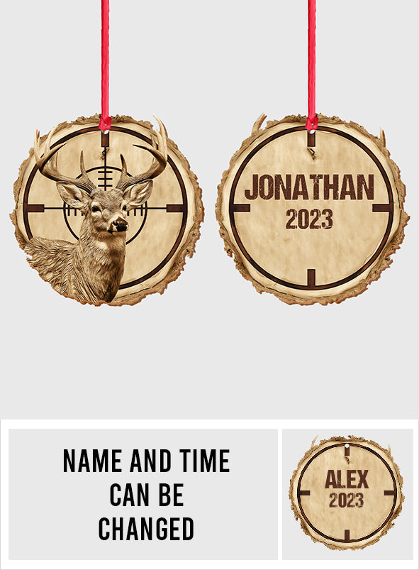 Deer Hunting - Personalized Hunting Ornament