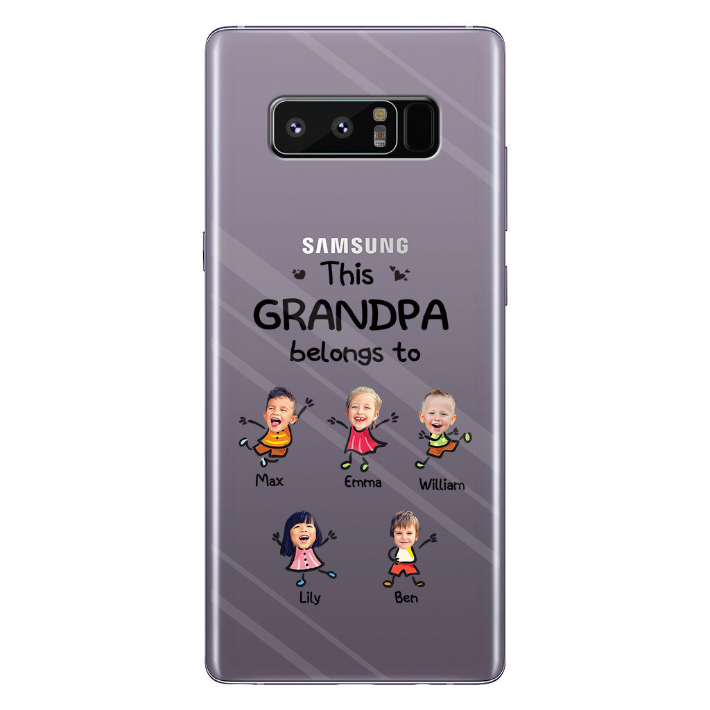 This Grandpa Belongs To - Personalized Grandpa Clear Phone Case