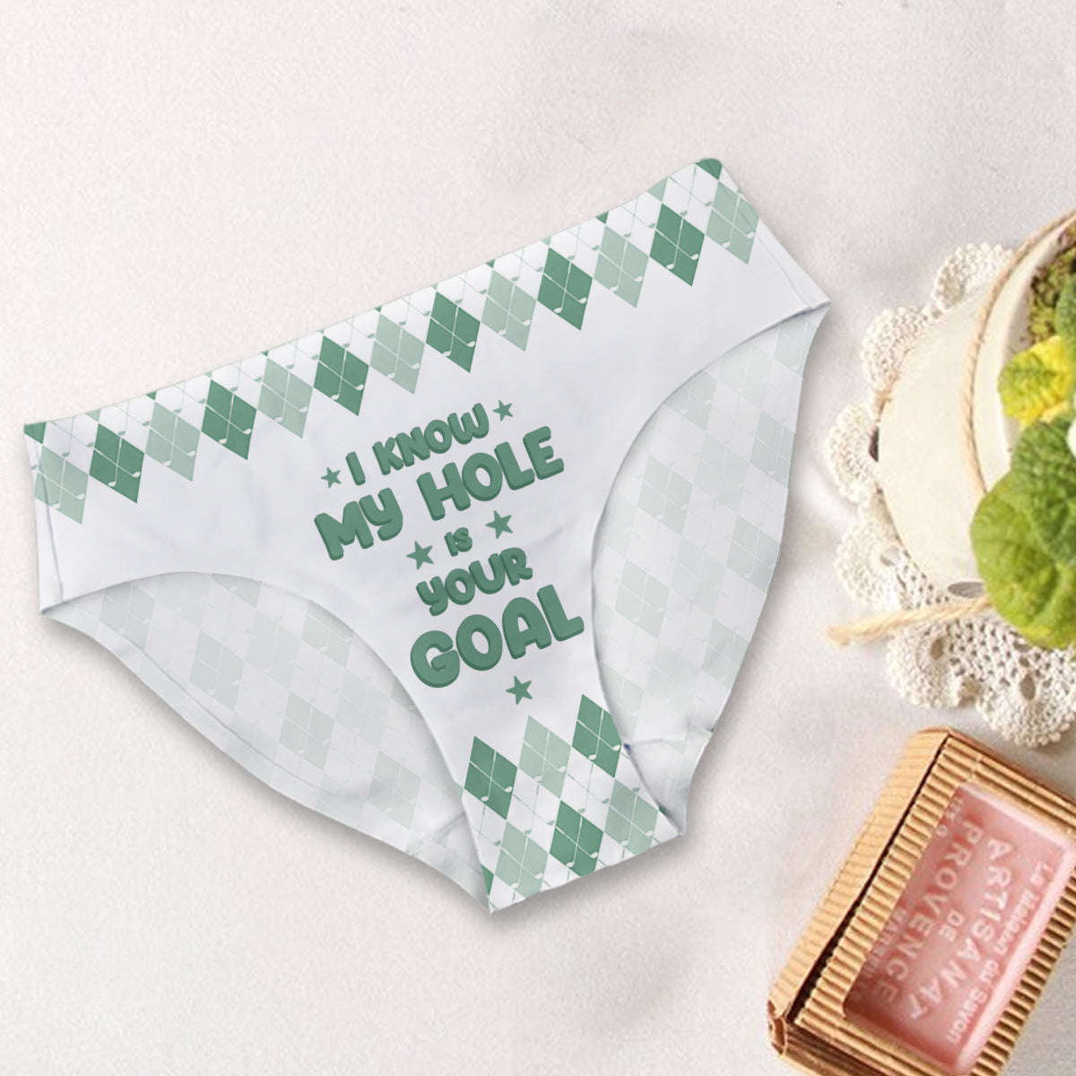 My Hole Is Your Goal - Personalized Golf Women Briefs