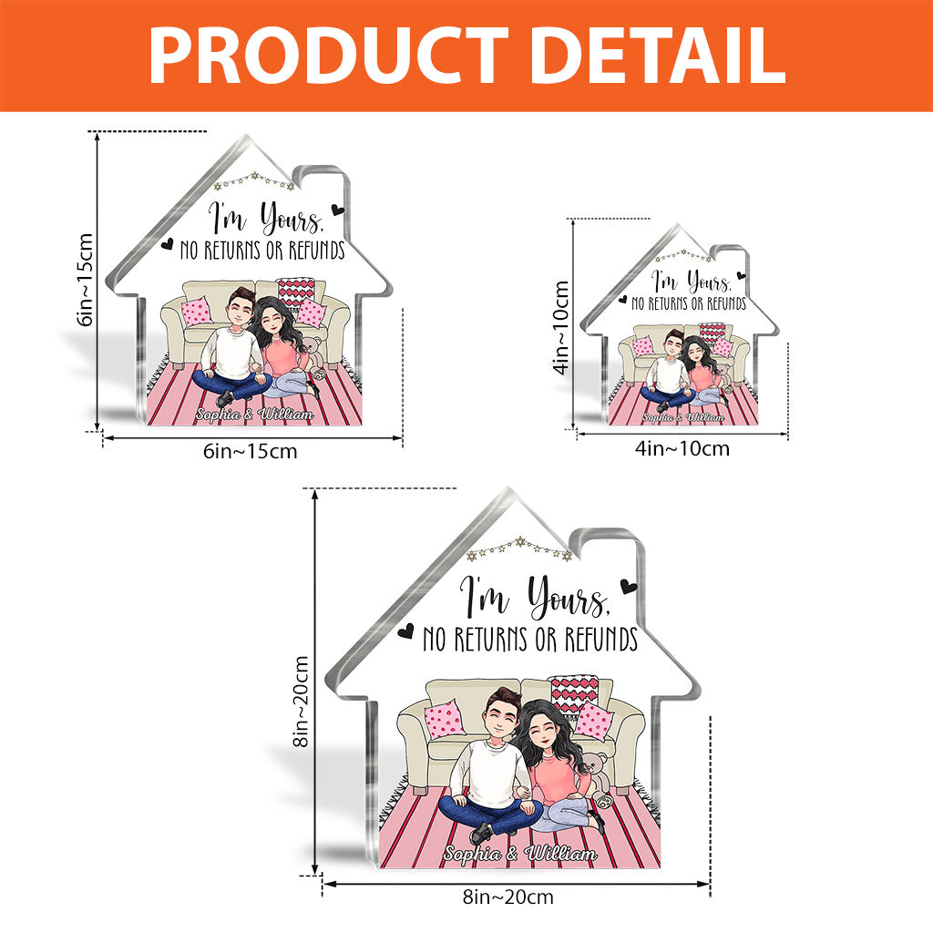 And So Together They Built A Life They Loved - Personalized Couple Custom Shaped Acrylic Plaque