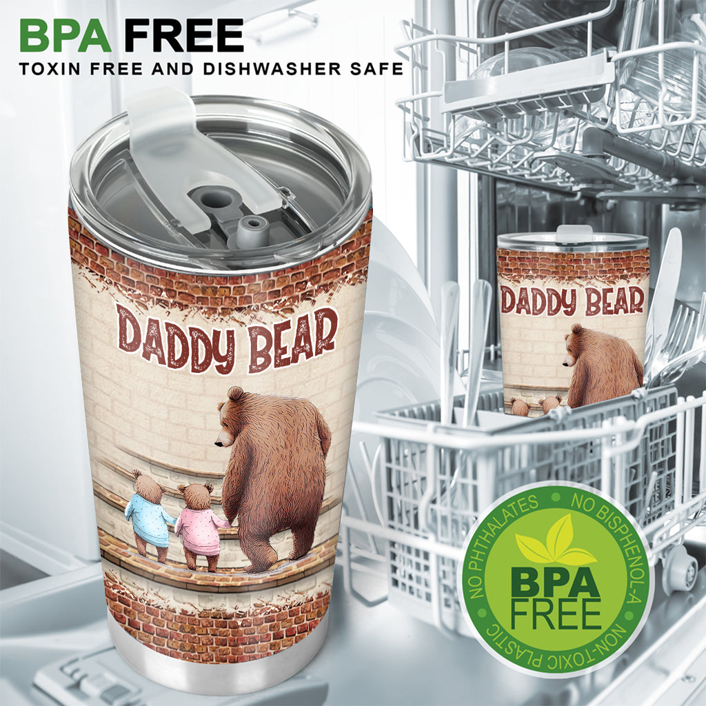 Papa Bear - Personalized Father's Day Father Tumbler