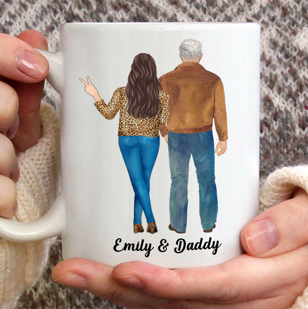 Like Father Like Daughter - Personalized Father Mug