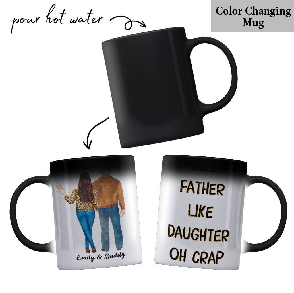 Like Father Like Daughter - Personalized Father Mug