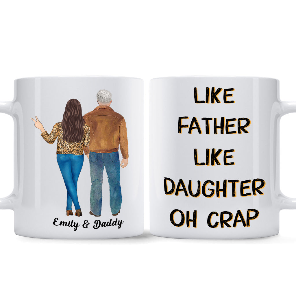 Like Father Like Daughter - Personalized Father Mug