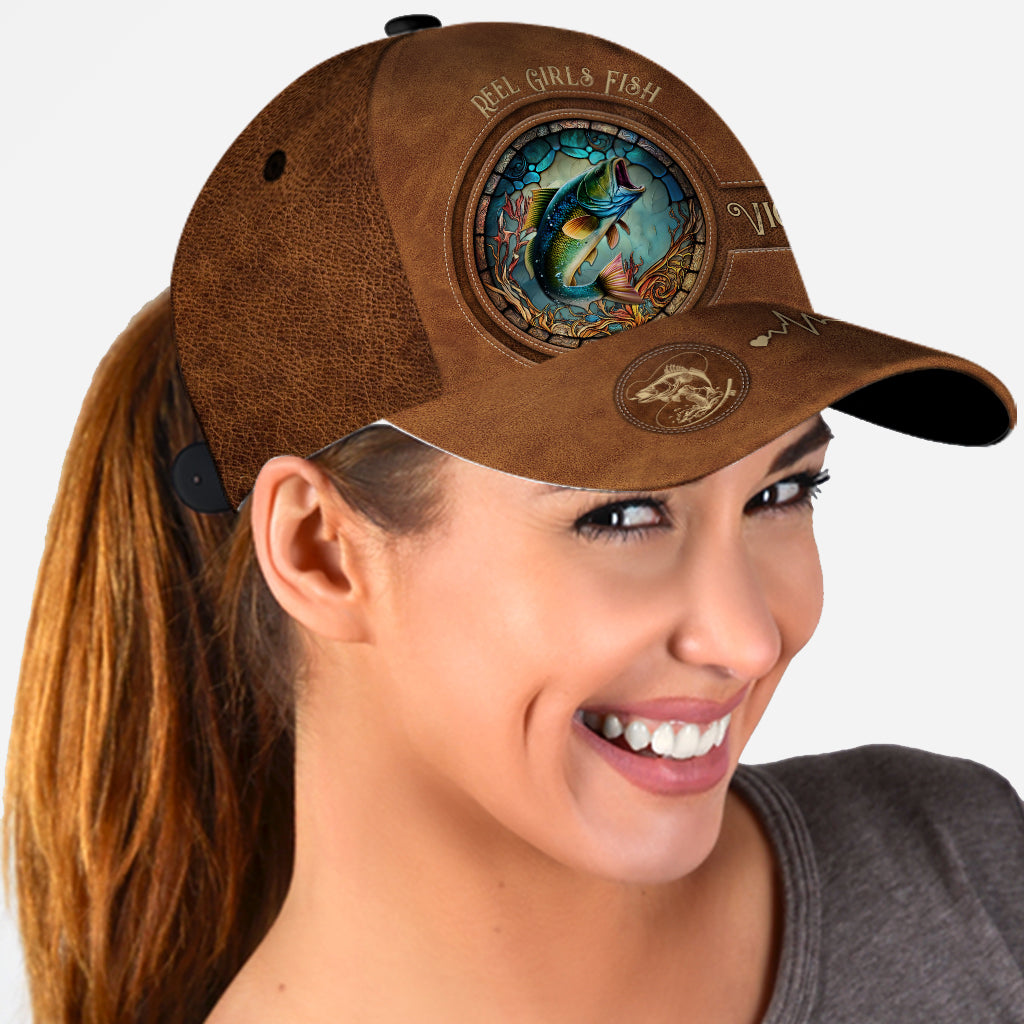 Reel Girls Fish Bass Fishing - Personalized Fishing Classic Cap