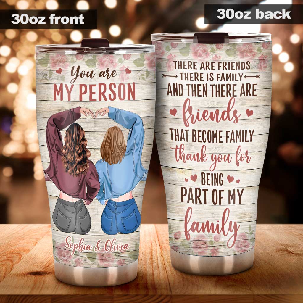 Friends That Are Family - Personalized Bestie Tumbler