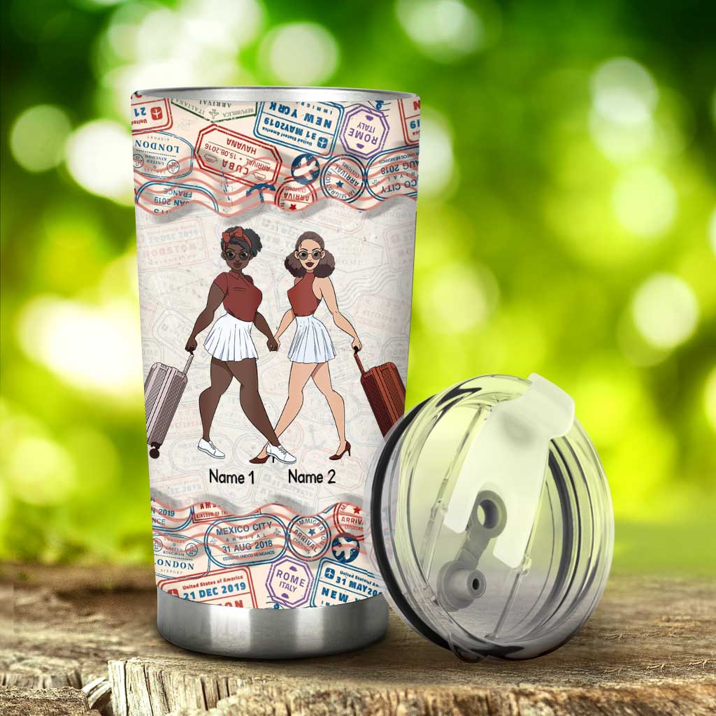 In Life It's Not Where You Go - Personalized Travelling Tumbler