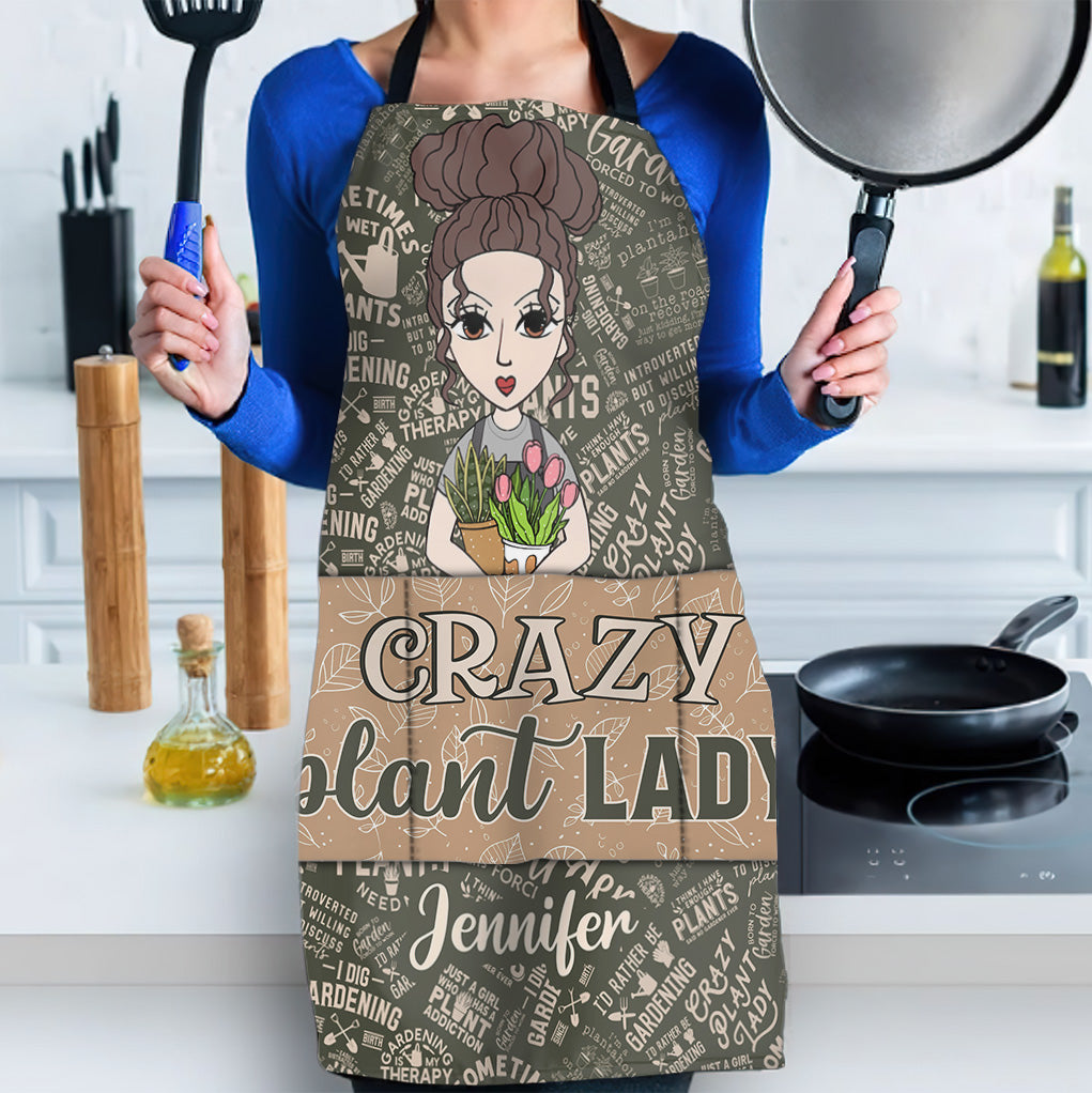 Just A Girl Who Loves Gardening - Personalized Gardening Apron