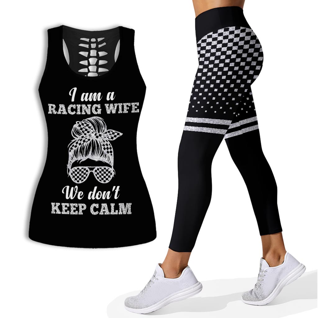 Je suis une femme de pilote - Débardeur et legging Racing Hollow
