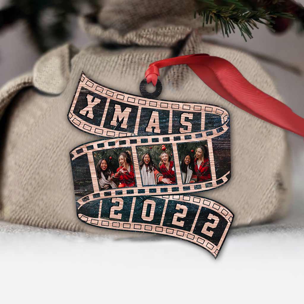 Besties Film Roll Christmas 2022 - Personalized Christmas Bestie Ornament (Printed On Both Sides)