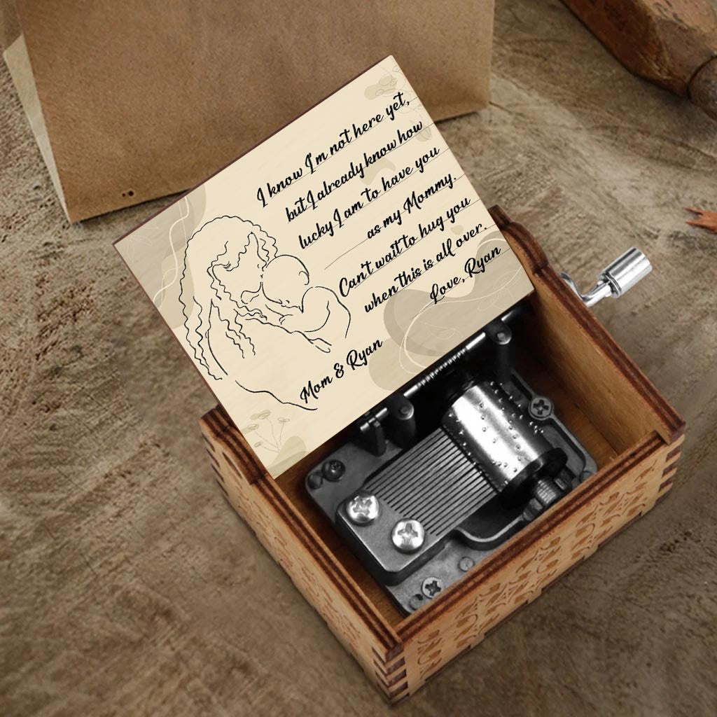Can't Wait To Hug You When This All Over - Personalized Mother's Day Mother Hand Crank Music Box