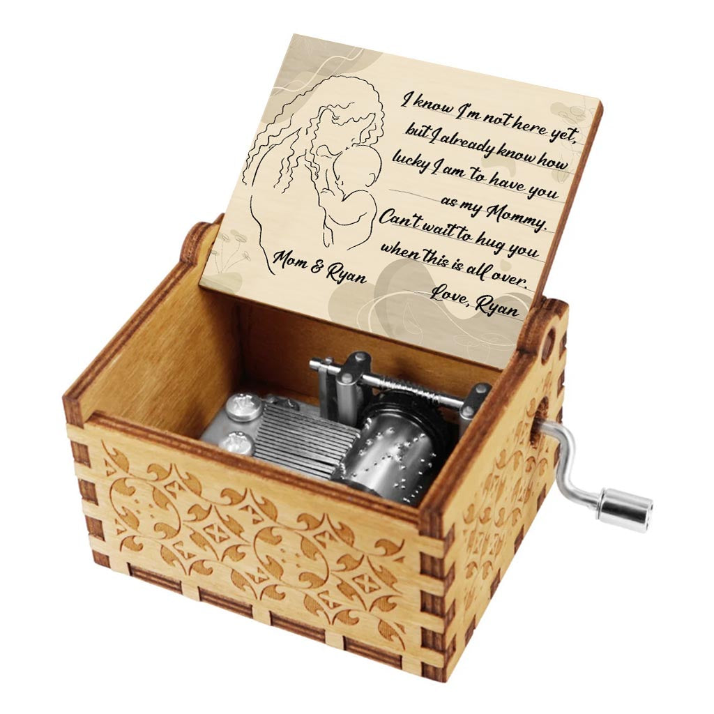 Can't Wait To Hug You When This All Over - Personalized Mother's Day Mother Hand Crank Music Box