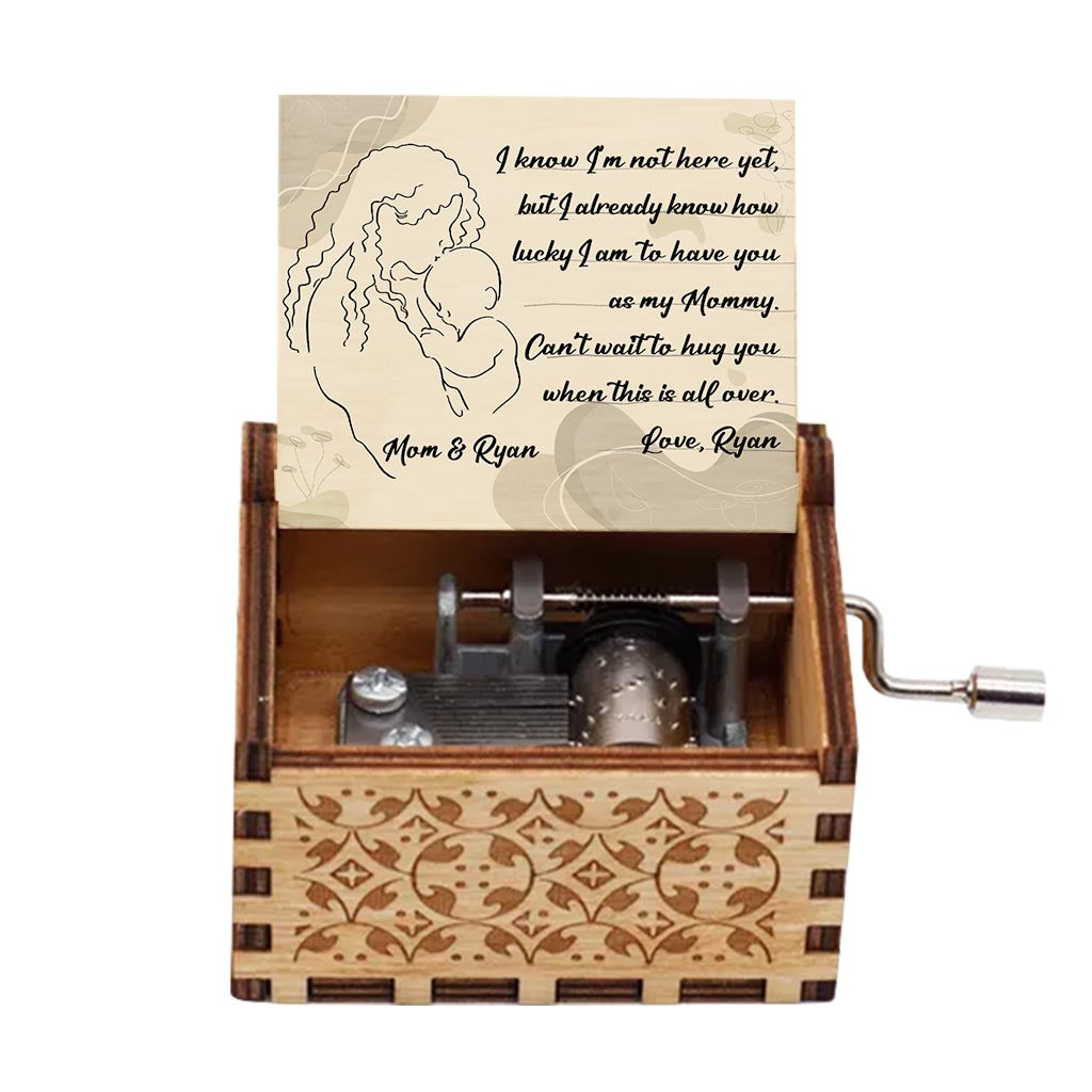 Can't Wait To Hug You When This All Over - Personalized Mother's Day Mother Hand Crank Music Box