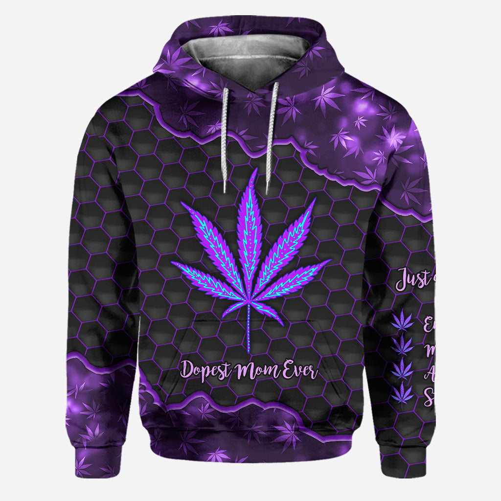 Dopest Mom Ever - Personalized Mother's Day Weed Hoodie and Leggings