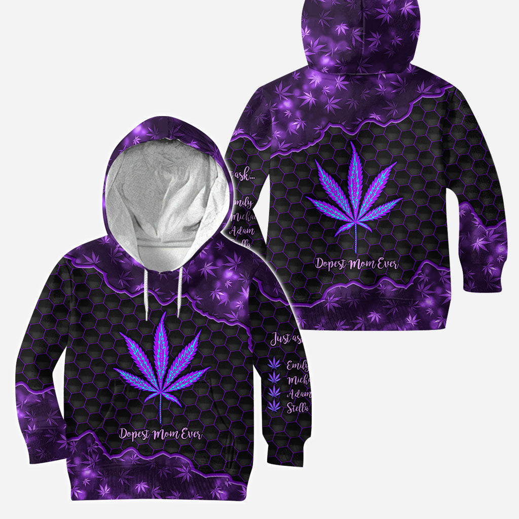 Dopest Mom Ever - Personalized Mother's Day Weed Hoodie and Leggings