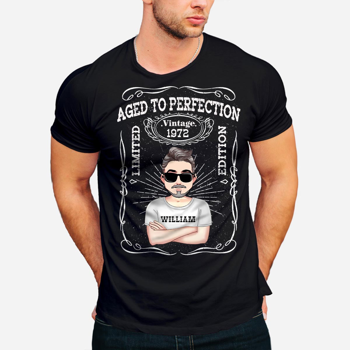 Aged To Perfection - Personalized Birthday T-shirt and Hoodie