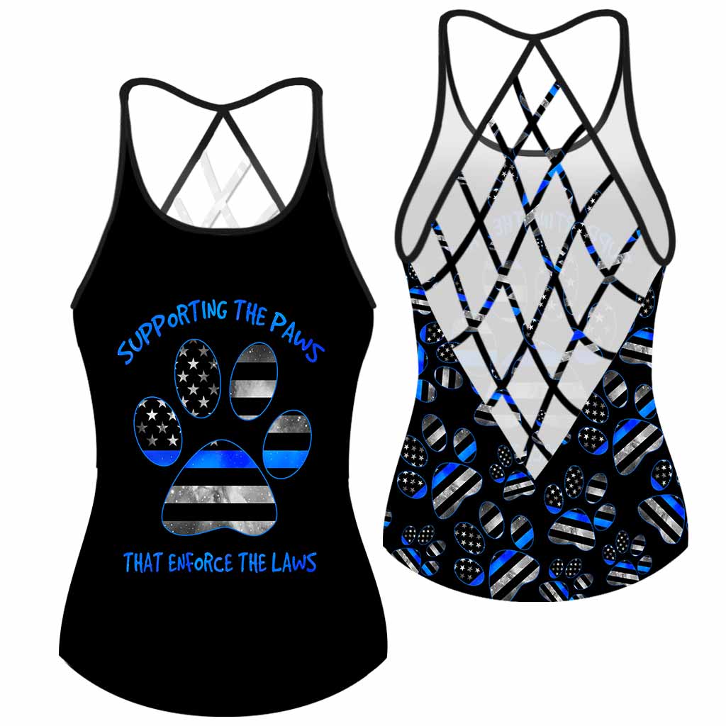 Supporting The Paws - Police Cross Tank Top