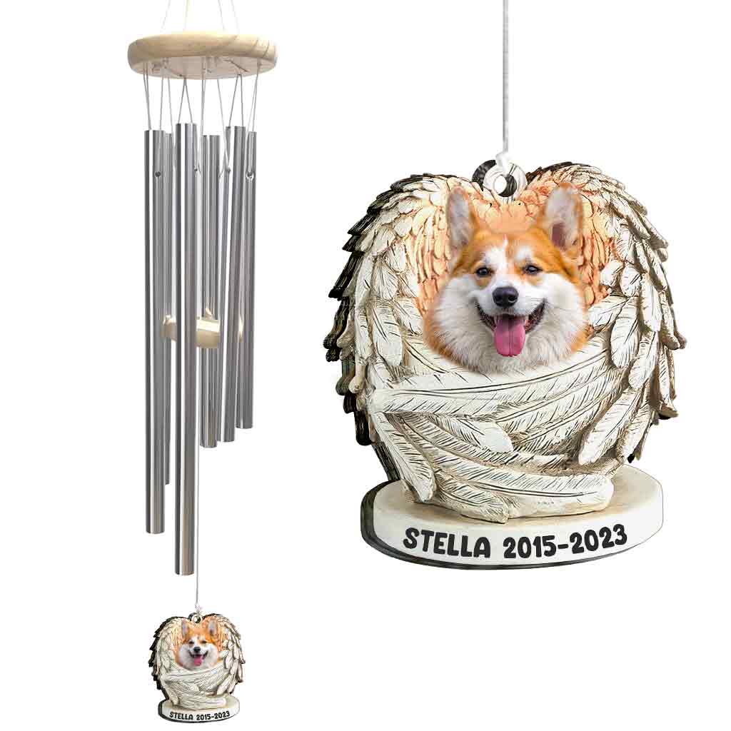 Mein Engel – Geschenk für Hundebesitzer und Katzenbesitzer – Personalisiertes Windspiel