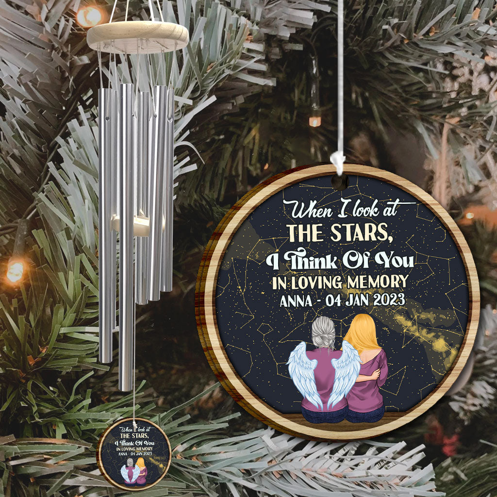 When I Look At The Stars - Personalized Memorial Wind Chime