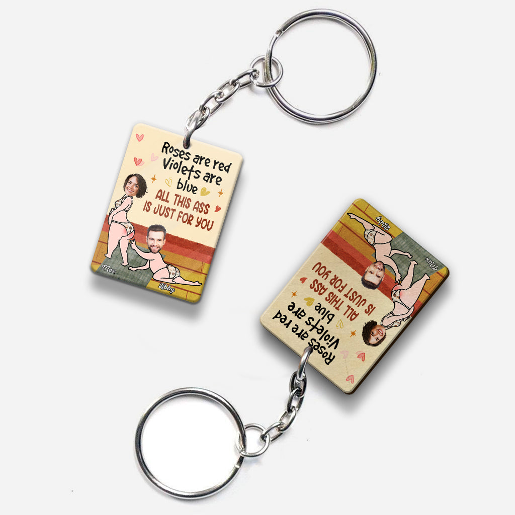 All This A Is Just For You - Personalized Couple Keychain