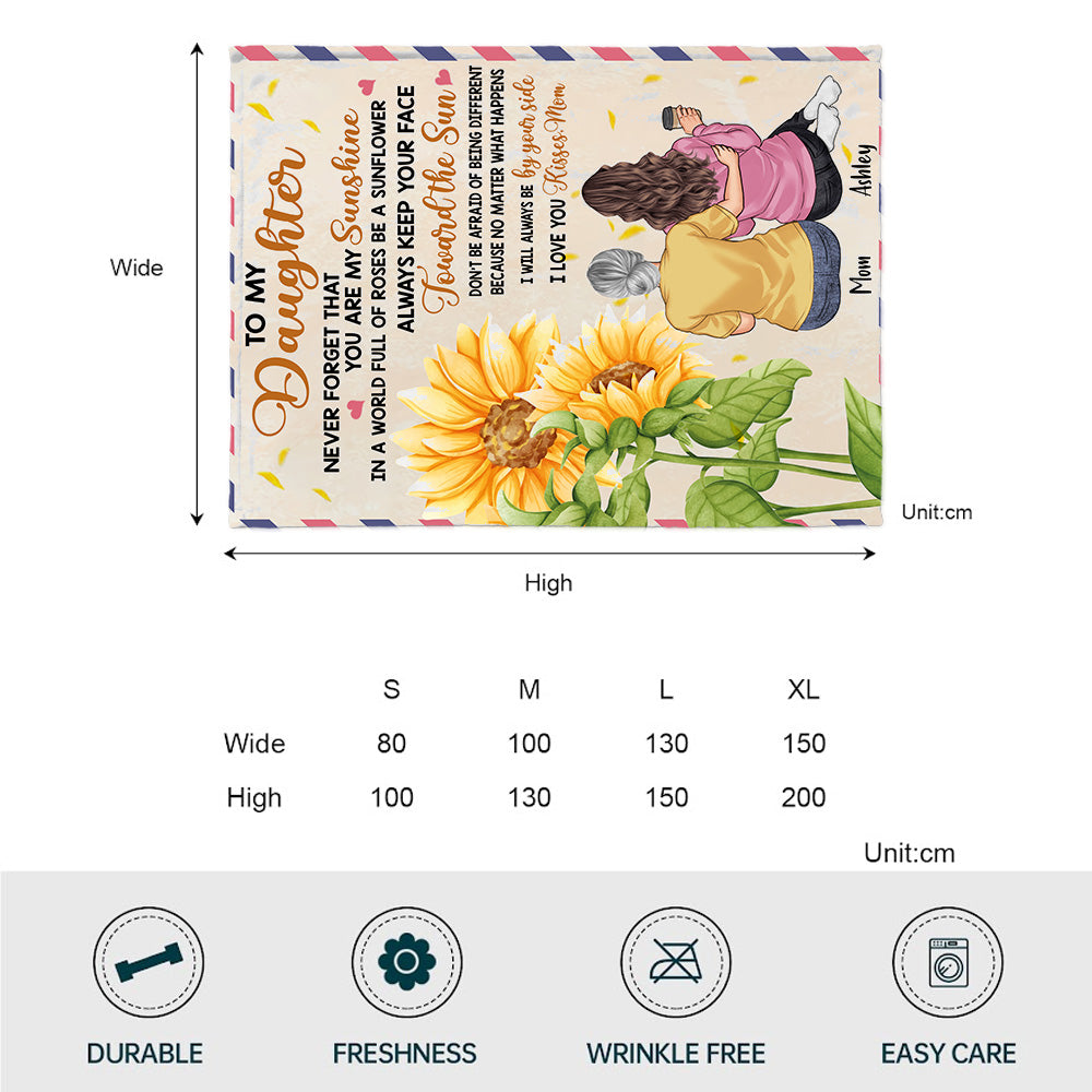To My Daughter - Personalized Mother's Day Mother Blanket
