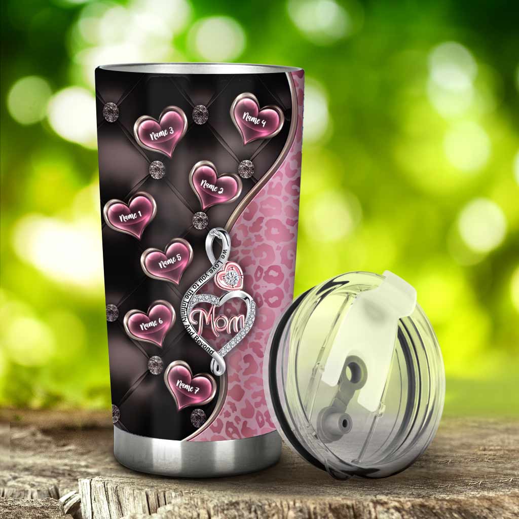 3D Pink Treble Clef Heart - Personalized Mother's Day Tumbler