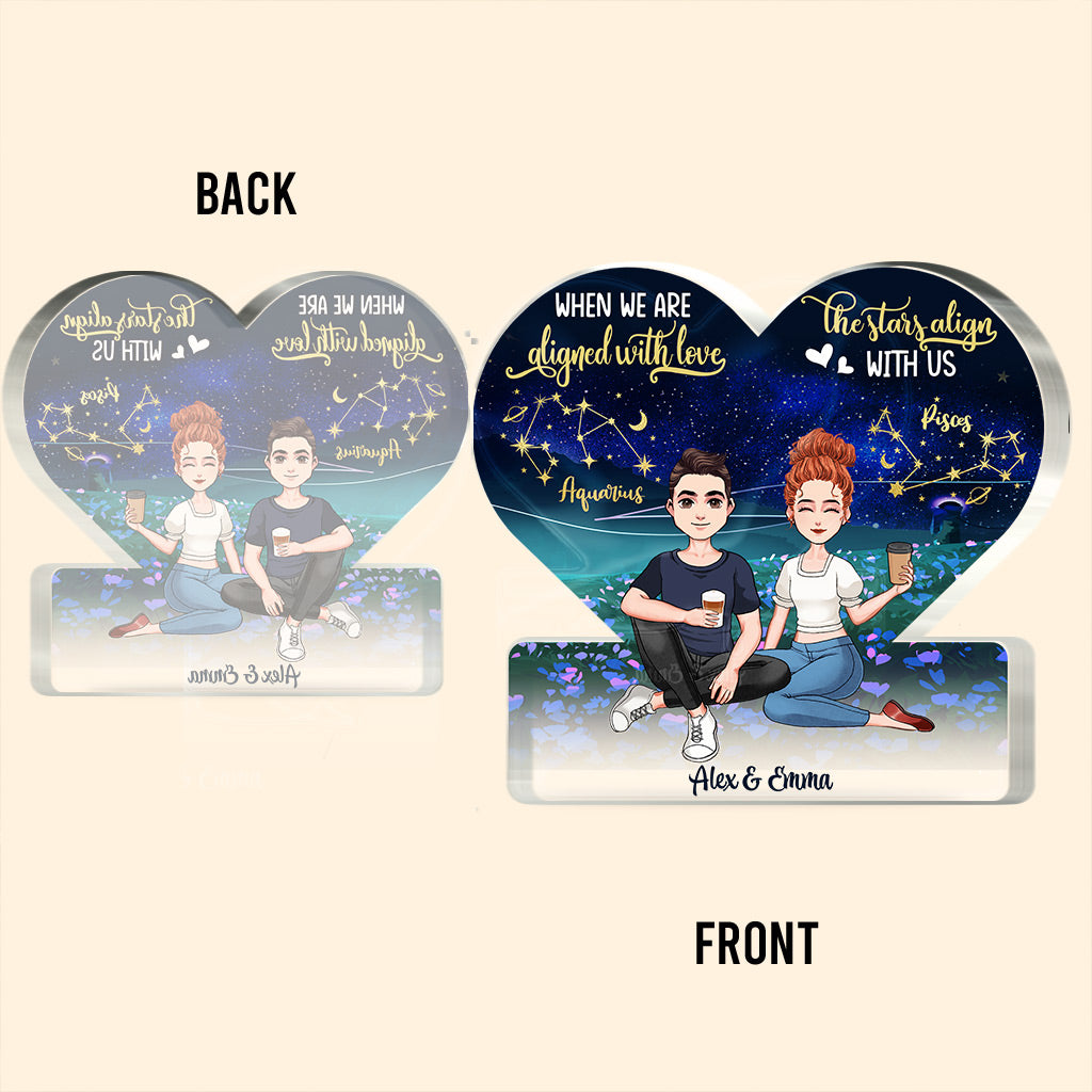I Love You To The Moon - Personalized Couple Couple Custom Shaped Acrylic Plaque