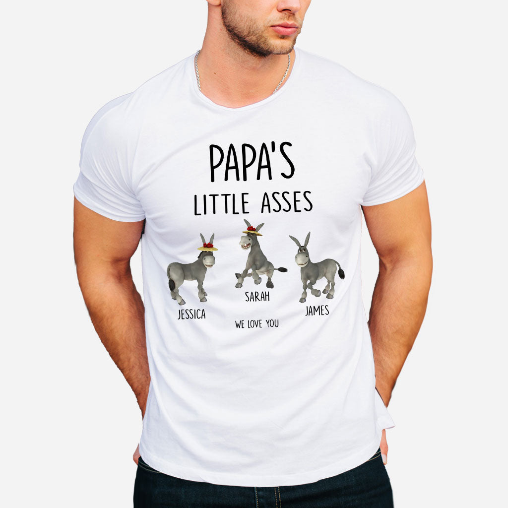 Little Asses - Gift for dad, grandpa, mom, uncle, aunt, grandma - Personalized T-shirt And Hoodie