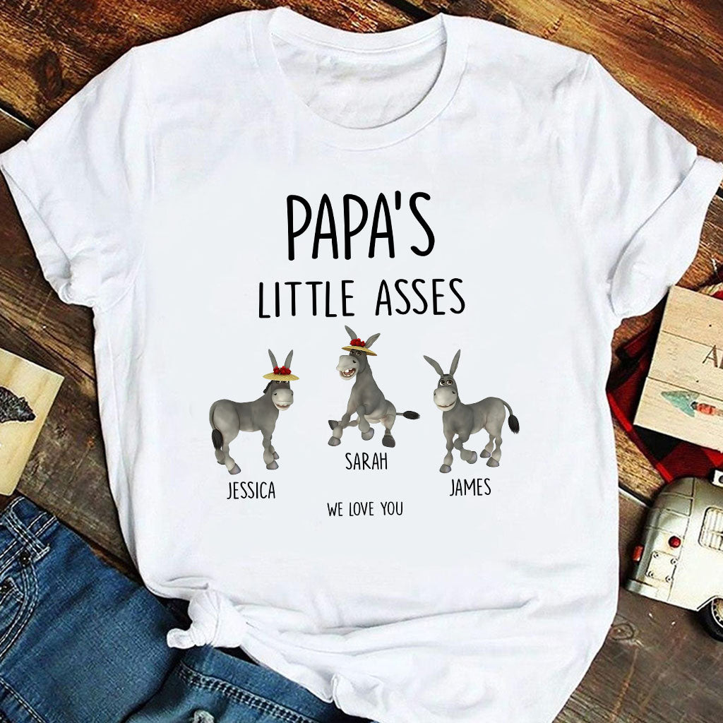 Little Asses - Gift for dad, grandpa, mom, uncle, aunt, grandma - Personalized T-shirt And Hoodie