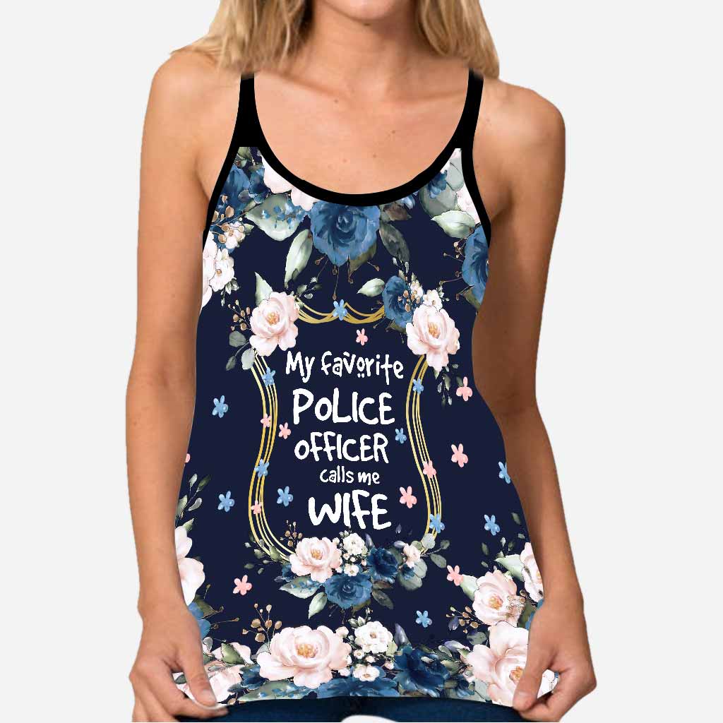 My Favorite Police Officer Cross Tank Top