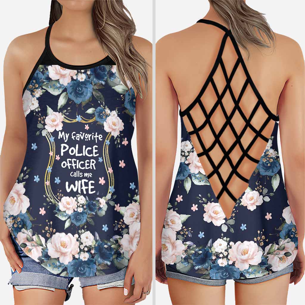 My Favorite Police Officer Cross Tank Top