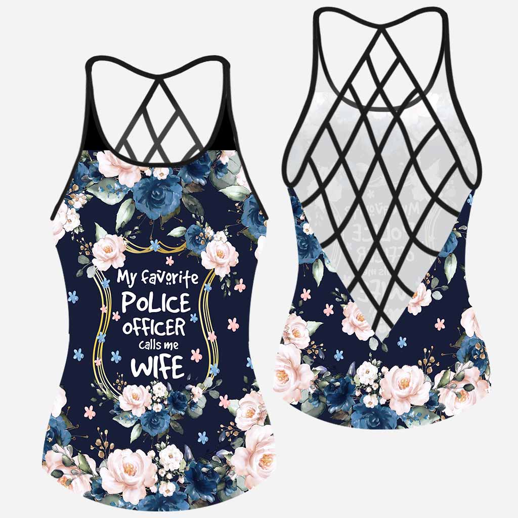 My Favorite Police Officer Cross Tank Top