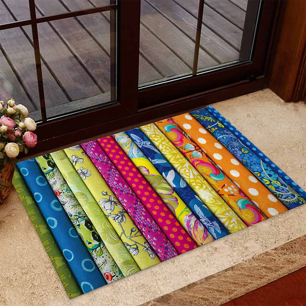 Quilting Fabric Pattern Print Doormat
