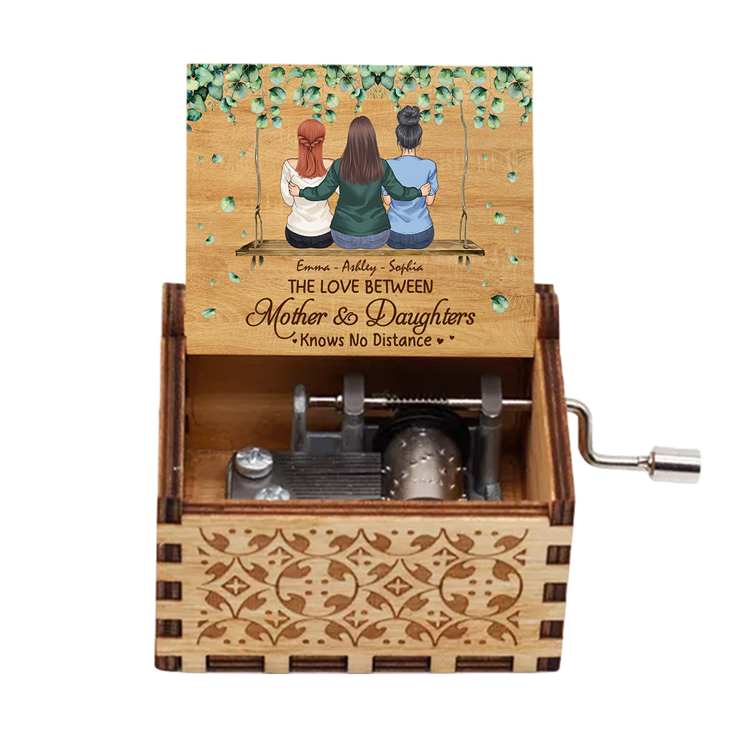 Mother And Daughter - Personalized Mother Hand Crank Music Box
