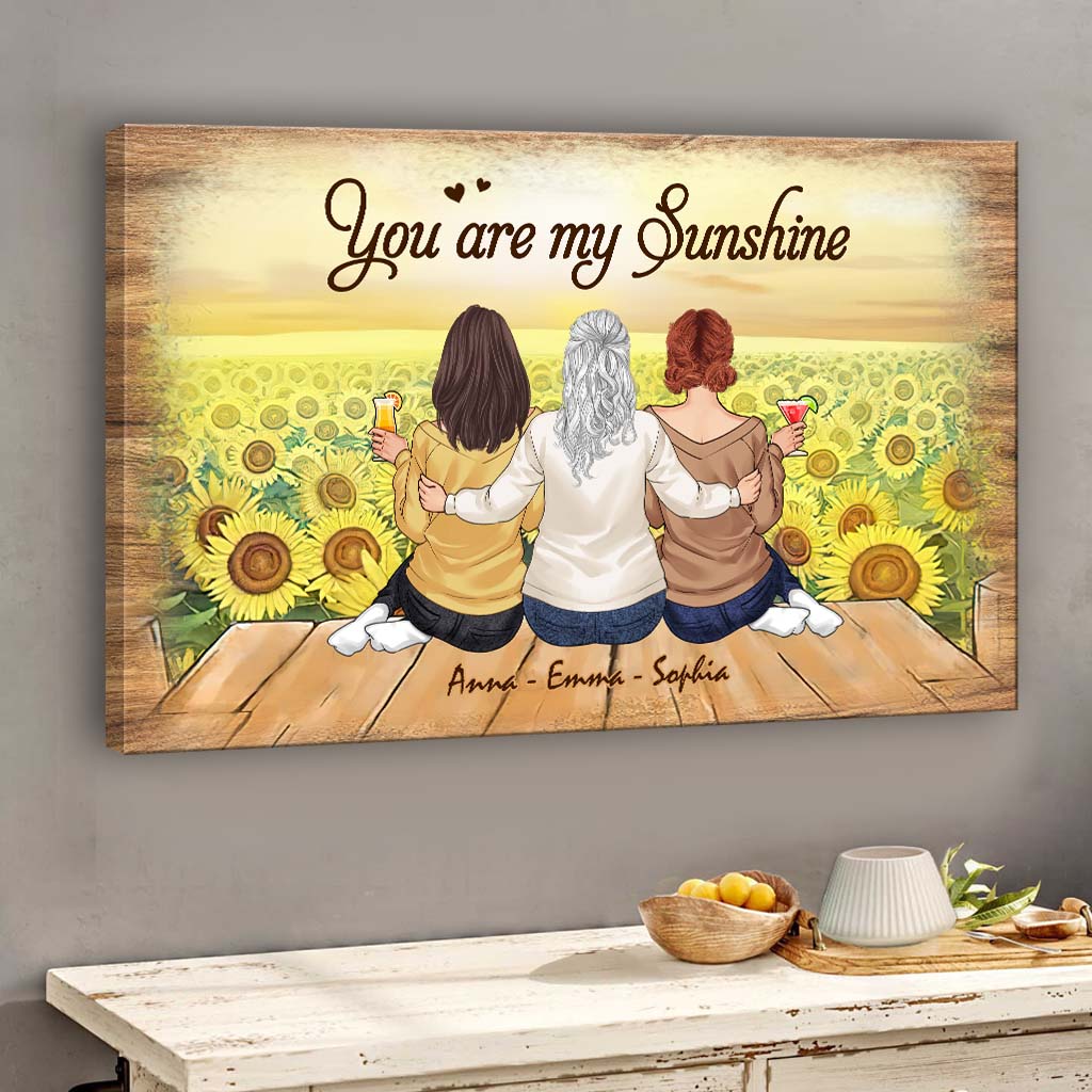 You Are My Sunshine - Personalized Mother’s Day Mother Canvas And Poster