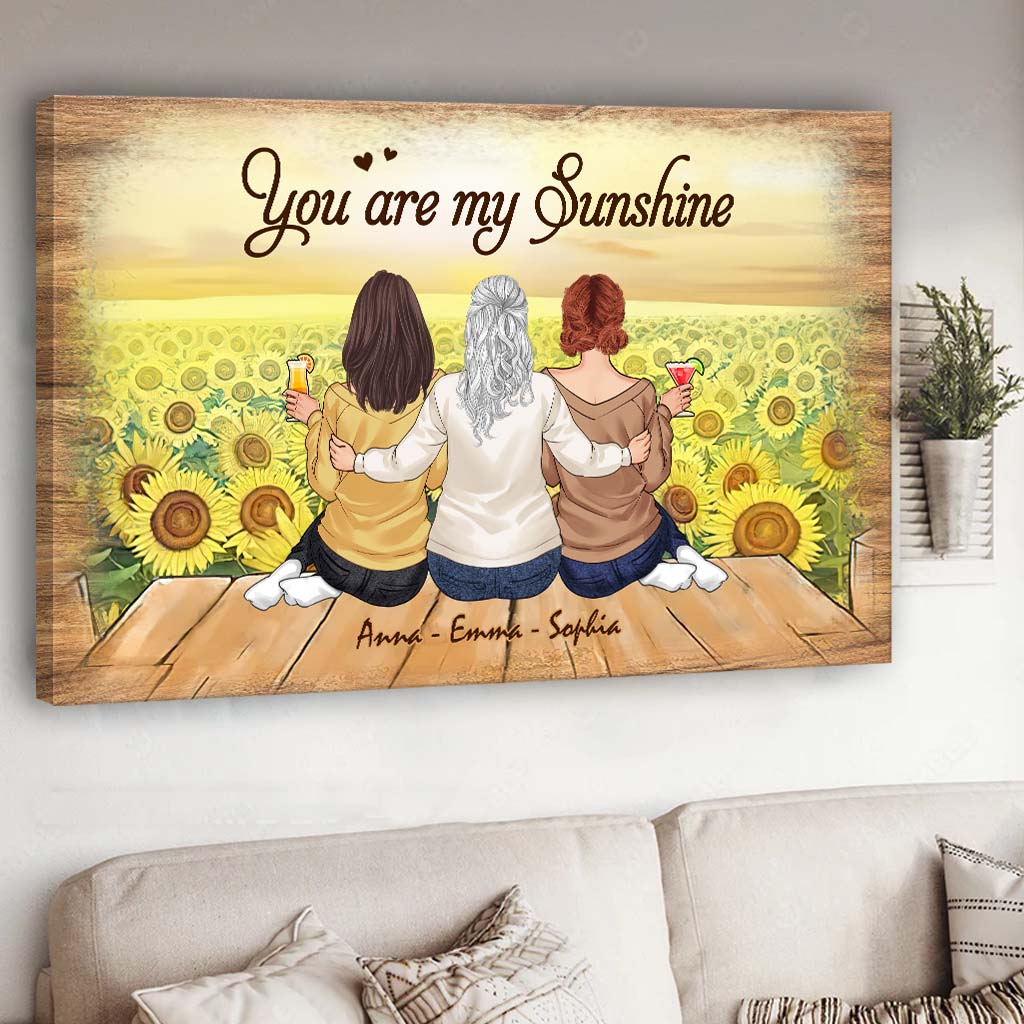 You Are My Sunshine - Personalized Mother’s Day Mother Canvas And Poster