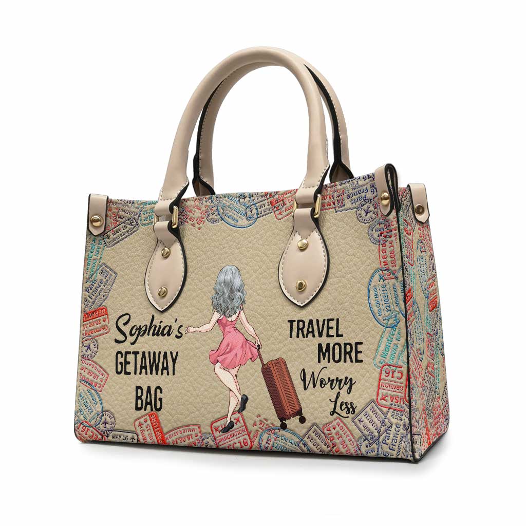 Sac d'escapade - Sac à main de voyage personnalisé en cuir
