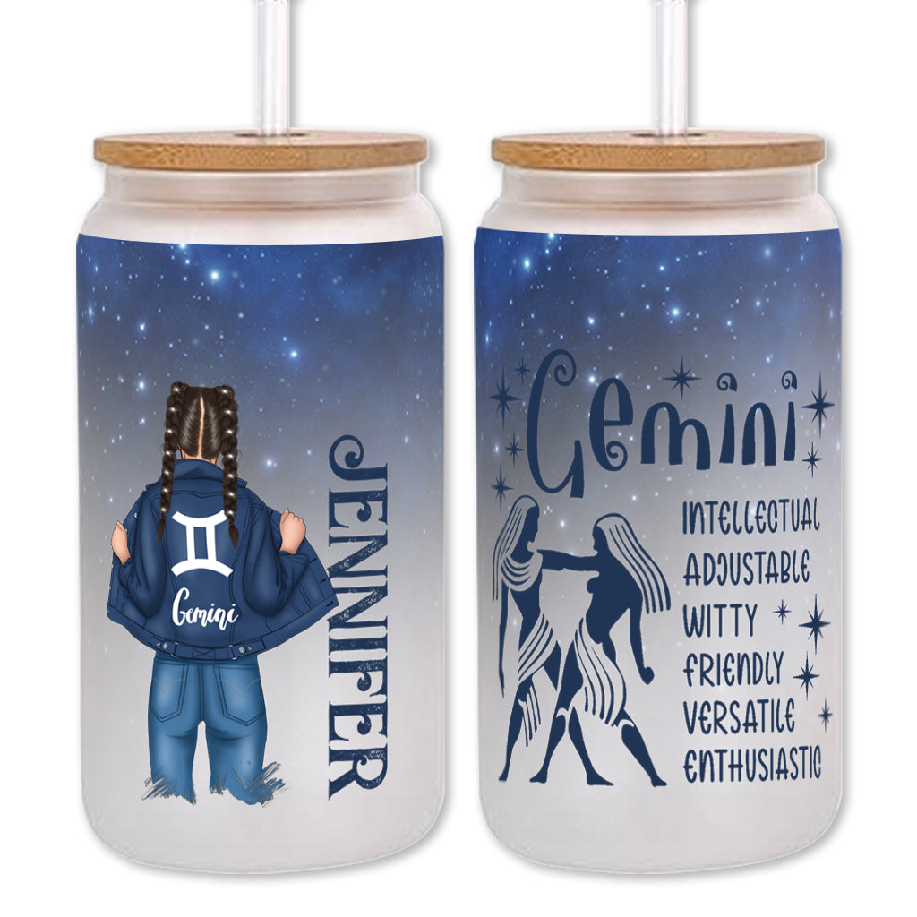 Zodiac Denim - Verre à cocktail personnalisé avec horoscope
