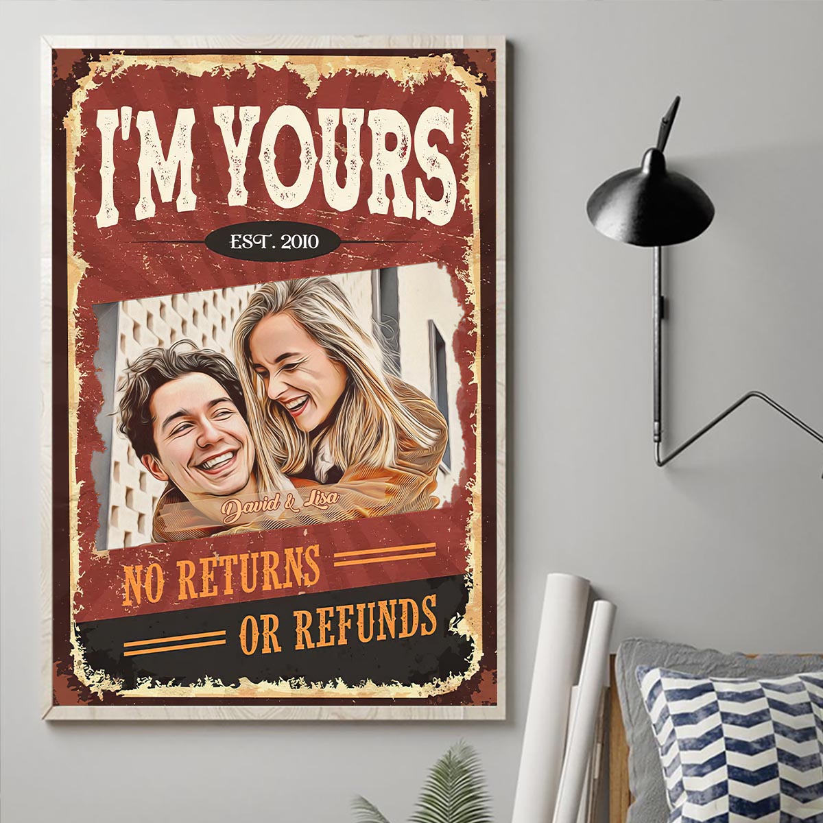 I'm Yours - Personalized Couple Canvas And Poster