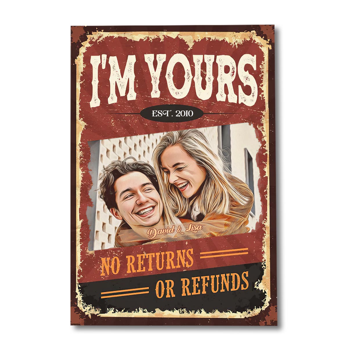I'm Yours - Personalized Couple Canvas And Poster