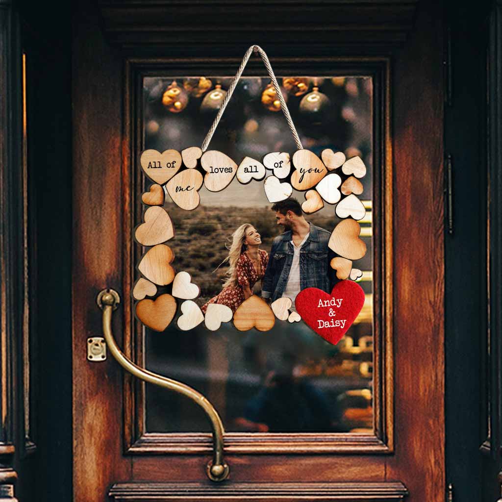 Love All Of You - Personalized Couple Wood Sign