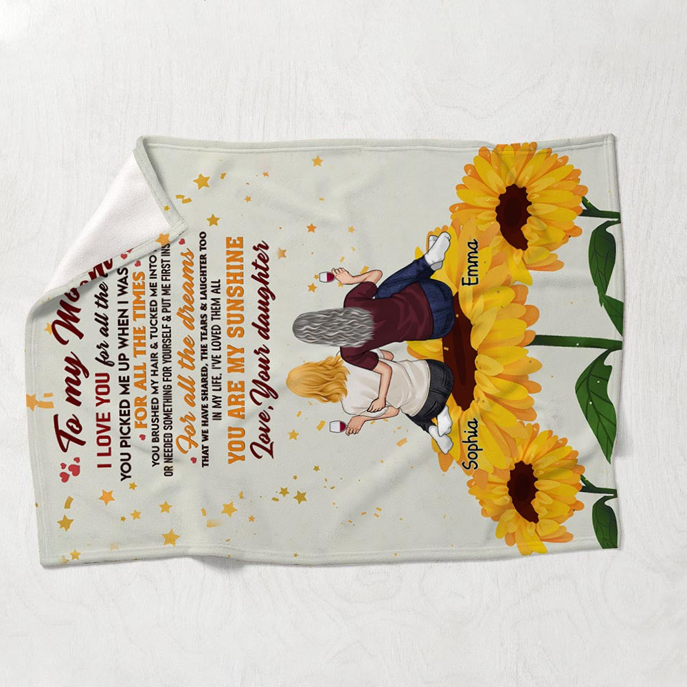 You're My Sunshine - Personalized Mother's day Mother Blanket