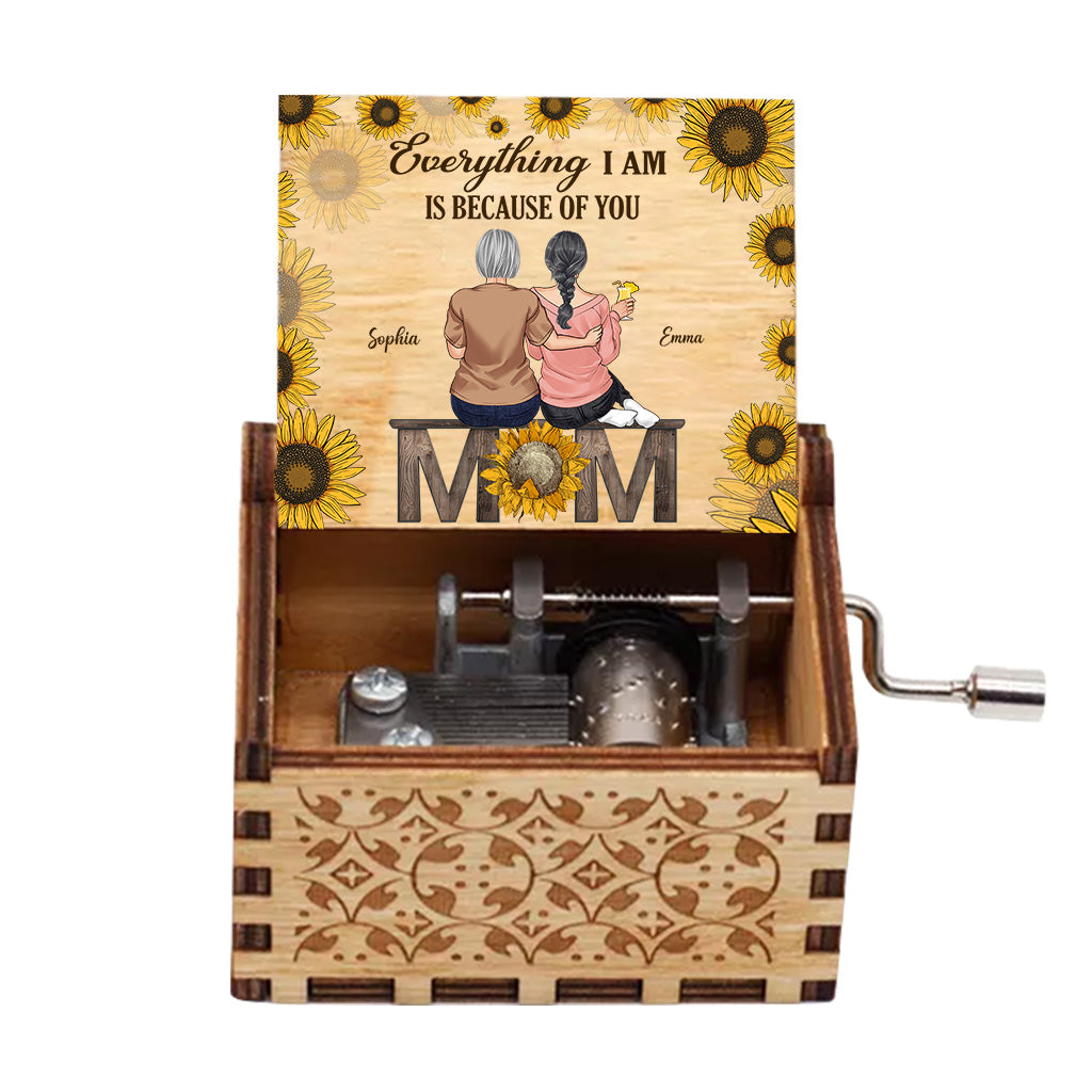 My Only Sunshine - Personalized Mother's Day Mother Hand Crank Music Box