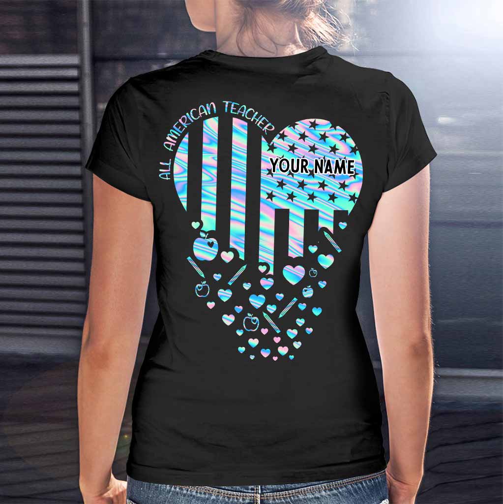 Proud Teacher - Personalized Independence Day T-shirt and Hoodie